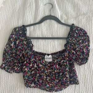 Skylar and Madison Medium Floral Crop Top